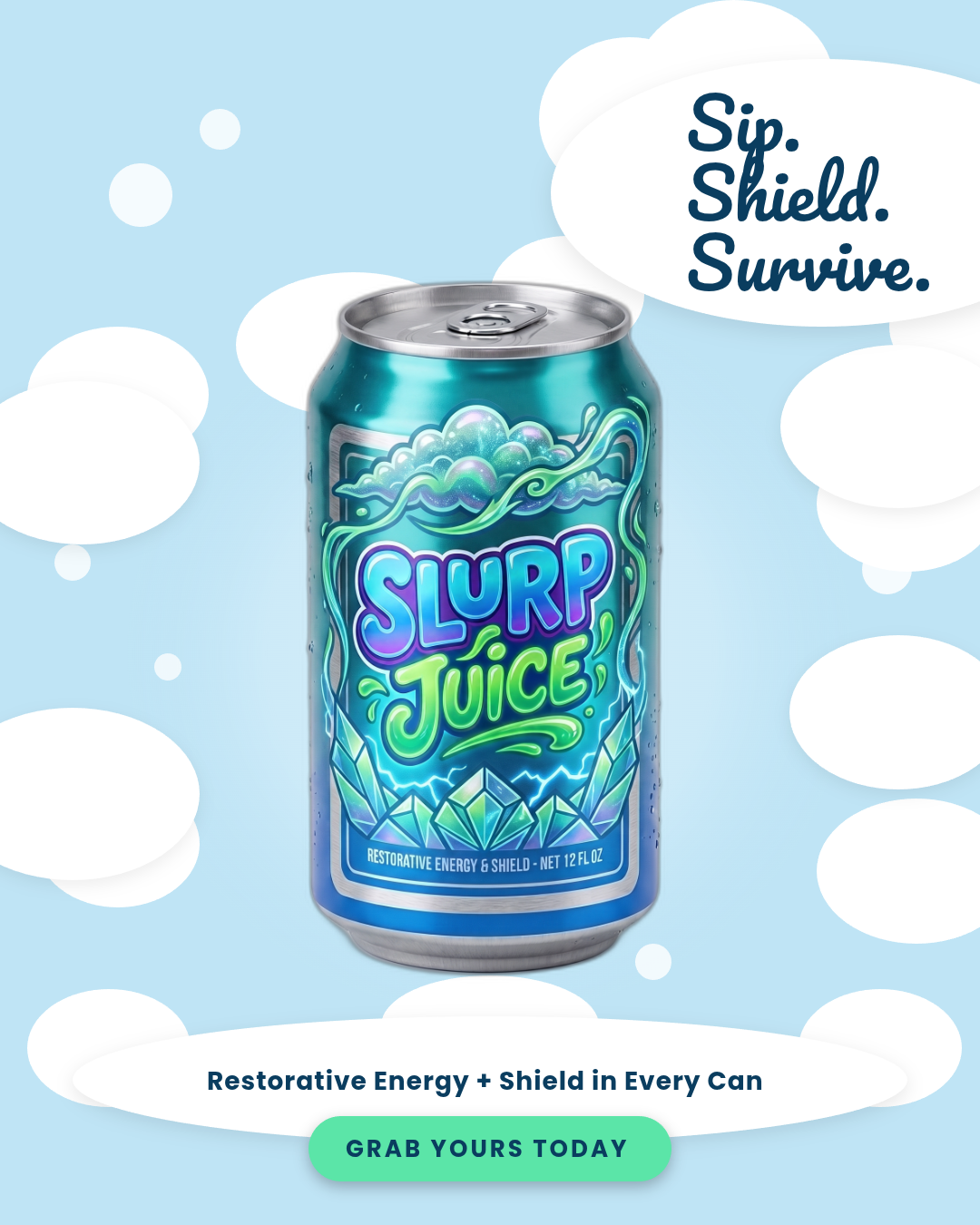 Juice brand poster generated with shapez.ai